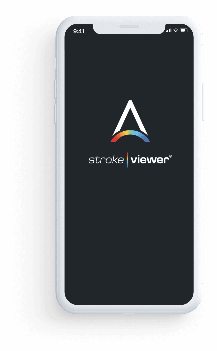 StrokeViewer app homescreen on mobile