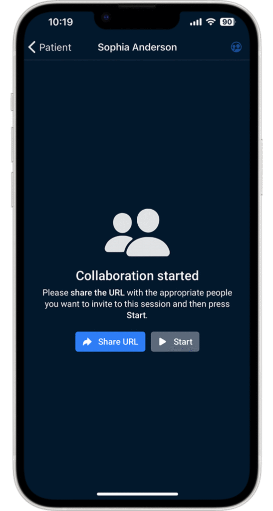 Real time screen sharing